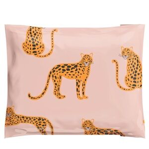 10x13 Polymailers 20 Pack New Pink Cheetahs Leopards Big Cats Novelty Print